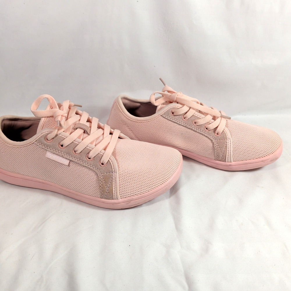WHITIN Pink Barefoot Sneakers; Minimalist Zero Drop Low Top Shoes - Picture 2 of 5